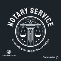 Notary Seal Instagram Post Design