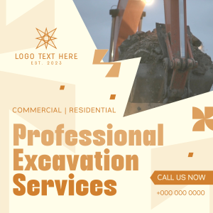 Professional Excavation Services Instagram post Image Preview