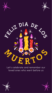 Candles for Dia De los Muertos Instagram Reel Preview