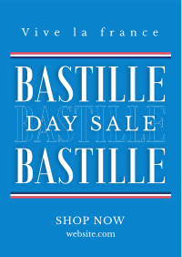 Happy Bastille Day Flyer Design