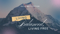 Living Balanced & Free Facebook Event Cover Design