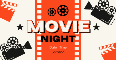 Movie Marathon Night Facebook ad Image Preview