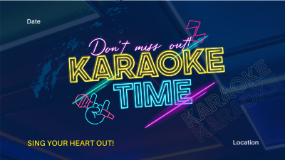 Join Karaoke Time Facebook event cover Image Preview