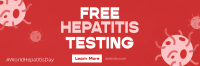 Textured Hepatitis Testing Twitter header (cover) Image Preview