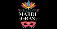 Celebrate Mardi Gras Facebook Ad Design