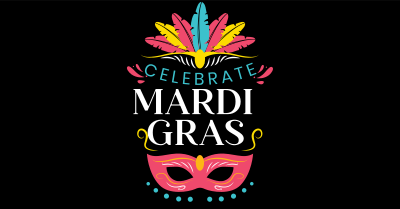 Celebrate Mardi Gras Facebook ad Image Preview