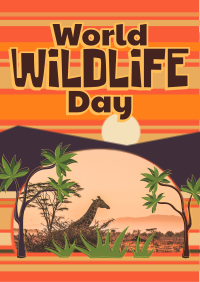 Modern World Wildlife Day Flyer Design