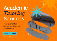 Academic Tutoring Service Postcard Design