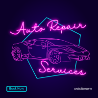 Neon Repairs Instagram Post Design