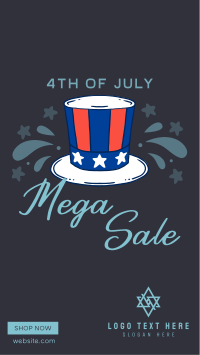 Festive Sale for 4th of July Instagram story Image Preview