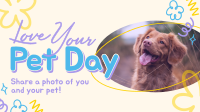 Pet Day Doodles Facebook Event Cover Design