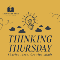 Thinking Thursday Ideas Instagram Post Design