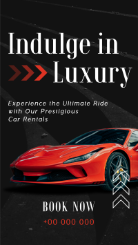 Luxurious Car Rental Service TikTok Video Image Preview