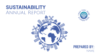 Sustainability Annual Report Facebook Event Cover Design