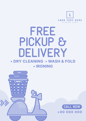 Laundry Pickup and Delivery Flyer Image Preview