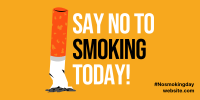 No To Smoking Today Twitter post Image Preview