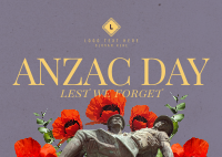 Anzac Day Collage Postcard Design