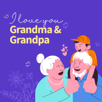 Grandparents Day Letter Instagram Post Design