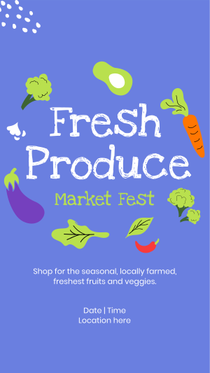 Fresh Market Fest Instagram story Image Preview
