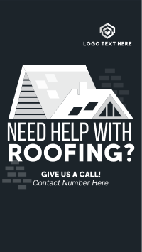 Roof Construction Services Facebook story Image Preview