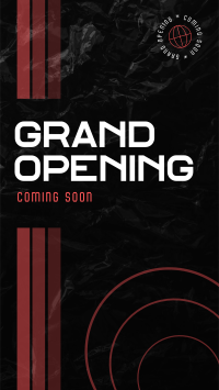 Abstract Shapes Grand Opening Facebook Story Design