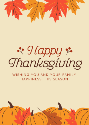 Happy Thanksgiving Poster Image Preview