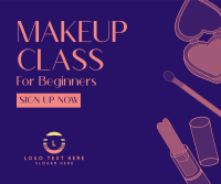Beginner Makeup Class Facebook Post Design