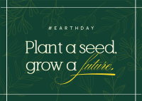 Plant a seed Postcard Design