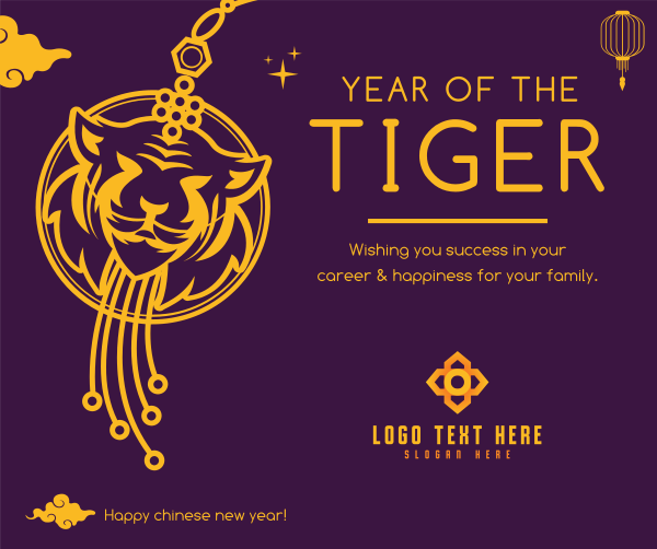 Tiger Lantern Facebook Post Design Image Preview