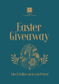 Floral Egg Giveaway Poster Image Preview