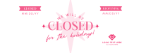 Holiday Closing Badge Facebook Cover Design