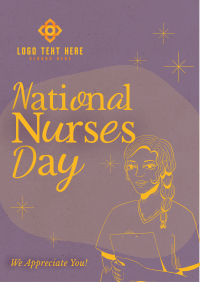 Midcentury Nurses' Day Flyer Image Preview