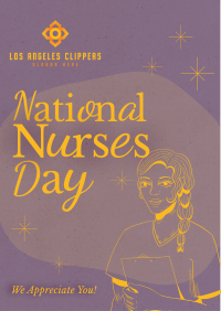 Midcentury Nurses' Day Flyer Image Preview