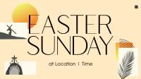Modern Easter Holy Week Facebook event cover Image Preview