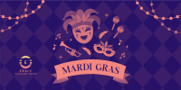 Mardi Gras Celebration Twitter post Image Preview