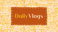 Hearts Daily Vlog YouTube Banner Design