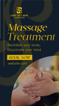 Simple Massage Treatment Instagram story Image Preview