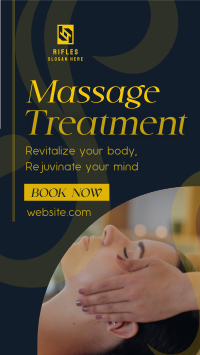 Simple Massage Treatment Instagram story Image Preview