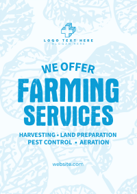 Rustic Farming Services Flyer Design