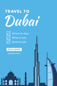 Dubai Travel Package Pinterest Pin Image Preview