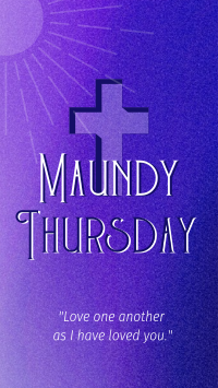 Holy Week Maundy Thursday YouTube Short Design