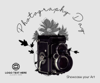 Old Camera and Flowers Facebook post Image Preview