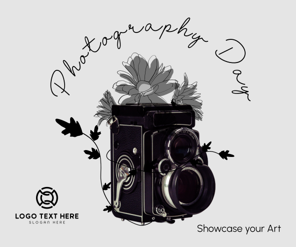 Old Camera and Flowers Facebook Post Design Image Preview