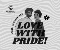 Love with Pride Facebook post Image Preview