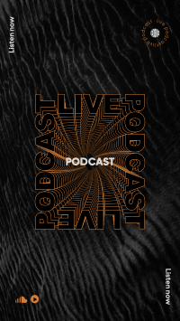 Live Podcast Instagram Story Design