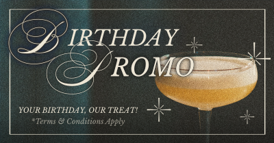 Rustic Birthday Promo Facebook ad Image Preview