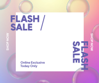 Flash Sale Bubbles Facebook Post Design