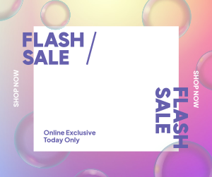 Flash Sale Bubbles Facebook post Image Preview