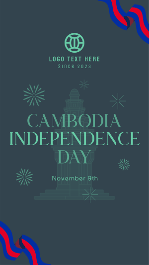 Cambodia Independence Festival Instagram story Image Preview