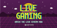 Retro Live Gaming Twitter post Image Preview